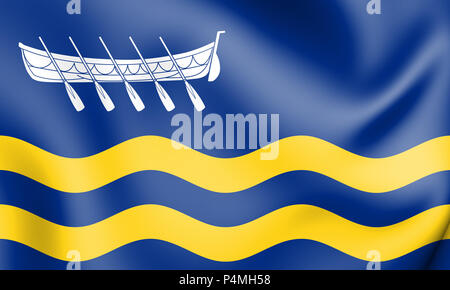 Pavillon 3D de Lytham St Annes (Lancashire, Angleterre). 3D Illustration. Banque D'Images