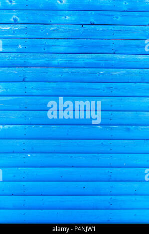 L'article de lambris en bois bleu à partir d'un station beach hut. Comme un arrière-plan parfait pour des vacances en bord de mer ou thèmes. Banque D'Images