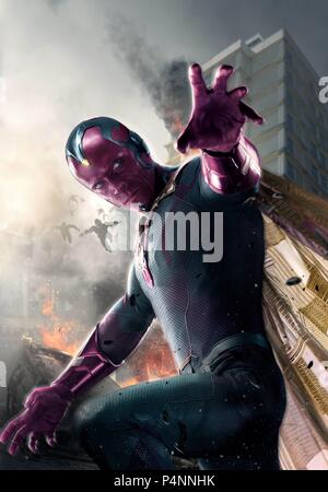 Titre original : AVENGERS : Uncanny X-Men. Titre en anglais : AVENGERS : Uncanny X-Men. Film Réalisateur : Joss Whedon. Année : 2015. Stars : Paul Bettany. Credit : Marvel Studios / Album Banque D'Images