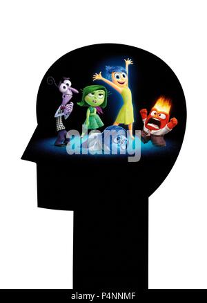 Titre original : INSIDE OUT. Titre en anglais : à l'intérieur dehors. Directeur de film : PETE DOCTER. Année : 2015. Credit : Pixar Animation Studios/WALT DISNEY PICTURES / Album Banque D'Images