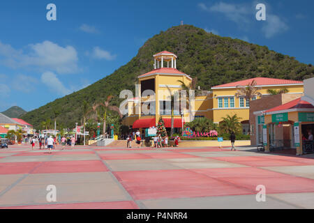 Philipsburg, Saint-Martin - Jan 05, 2015 : En cruise port Banque D'Images