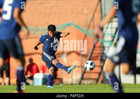 Kazan, Russie. 22 Juin, 2018. Mitsuki Saito (JPN) Football/soccer : U-19 Japon match de formation entre le Japon - Rubin Kazan à Kazan, Russie . Credit : Yohei Osada/AFLO SPORT/Alamy Live News Banque D'Images