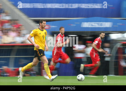 Moscou, Russie. Le 23 juin 2018. - Jan VERTONGHEN de Belgique pendant le match entre la Belgique et la Tunisie valable pour la Coupe du Monde 2018 tenue à l'Aréna Otkrytie (Spartak) à Moscou, Russie. (Photo : Rodolfo Buhrer/La/Fotoarena Imagem) Crédit : Foto Arena LTDA/Alamy Live News Crédit : Foto Arena LTDA/Alamy Live News Banque D'Images