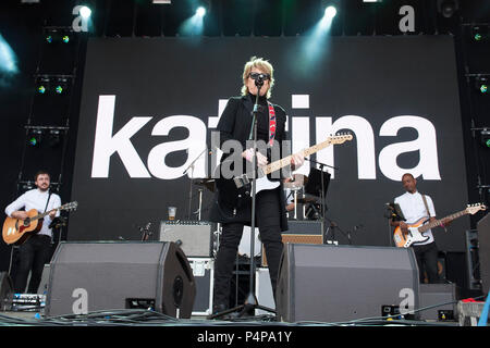 Edinburgh, Royaume-Uni. 23 juin 2018. Katrina et les vagues en concert à Lets Rock Ecosse, Dalkeith Country Park, Paris, France 23 Juin 2018 Crédit : Stuart Westwood/Alamy Live News Banque D'Images