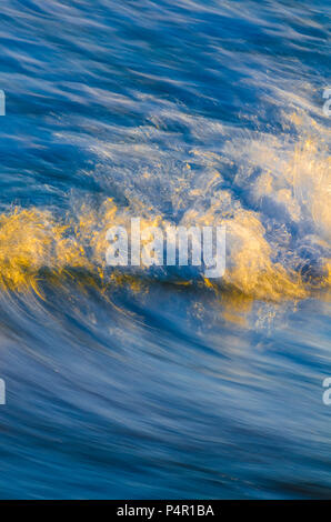 Gros plan sur la vague d'eau vive Banque D'Images