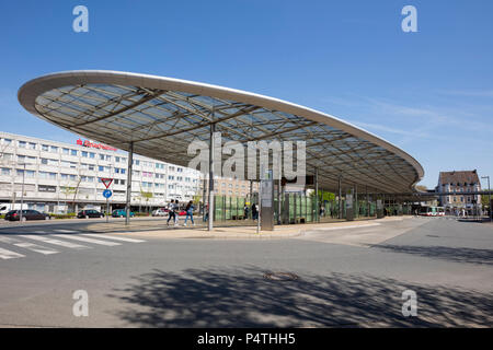 ZOB, station de bus, Herne, Ruhr, Rhénanie du Nord-Westphalie, Allemagne Banque D'Images