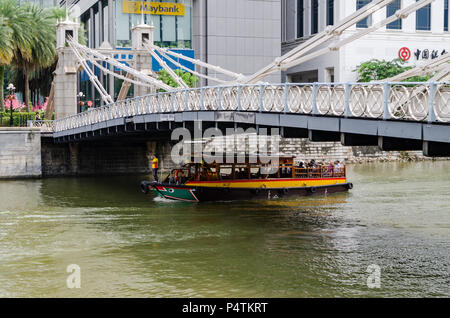 Le Fullerton Hotel est un hôtel 5 étoiles situé au Cœur du centre-ville de Singapour. Il était auparavant connu sous le nom de l'immeuble du bureau de poste. Banque D'Images