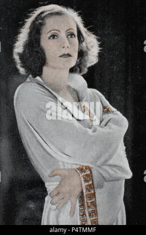 Greta Garbo (18 septembre 1905 - 15 avril 1990) était une actrice suédoise, l'amélioration de la reproduction numérique d'une image historique Banque D'Images