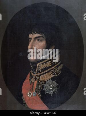 RETRATO DEL MARISCAL FRANÇOIS JOSEPH LEFEVRE DUQUE DE DANTZIG (1755-1820). Banque D'Images