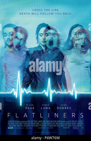 Titre original : The Flatliners. Titre en anglais : The Flatliners. Film Réalisateur : NIELS ARDEN OPLEV. Année : 2017. Credit : Cross Creek Pictures / Columbia Pictures / Furthur Films / S / Album Banque D'Images