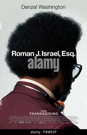 Titre original : ROMAN J. ISRAËL, Esq.. Titre en anglais : ROMAN J. ISRAËL, Esq.. Directeur de film : DAN GILROY. Année : 2017. Stars : Denzel Washington. Credit : Bron Studios/Cross Creek Pictures / Album Banque D'Images