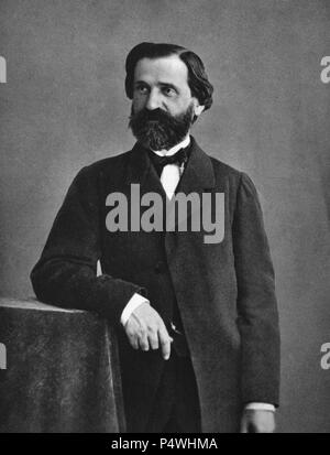 GIUSEPPE VERDI (1813-1901) - compositeur DE OPERA ITALIANO. Auteur : Nadar (1820-1910). Lieu : INSTITUTO DE COOPERACION IBEROAMERICANA, MADRID, ESPAGNE. Banque D'Images