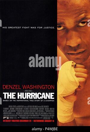 Titre original : L'ouragan. Titre en anglais : L'ouragan. Film Réalisateur : Norman JEWISON. Année : 1999. Credit : UNIVERSAL PICTURES / Album Banque D'Images