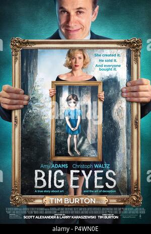 Titre original : de grands yeux. Titre en anglais : de grands yeux. Réalisateur : TIM BURTON Film. Année : 2014. SILVERWOOD Crédit : FILMS / Album Banque D'Images