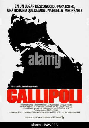 Titre original : Gallipoli. Titre en anglais : Gallipoli. Film Réalisateur : Peter Weir. Année : 1981. Credit : ASSOC R&R FILMS/PARAMOUNT / Album Banque D'Images