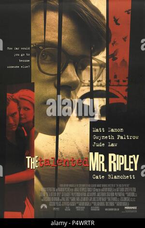 Titre original : Le talentueux Mr Ripley. Titre en anglais : Le talentueux Mr Ripley. Film Réalisateur : ANTHONY MINGHELLA. Année : 1999. Credit : PARAMOUNT PICTURES / Album Banque D'Images