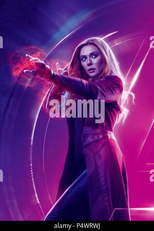 Titre original : AVENGERS : l'INFINI LA GUERRE. Titre en anglais : AVENGERS : l'INFINI LA GUERRE. Film Réalisateur : Anthony Russo, Joe Russo. Année : 2018. Stars : ELIZABETH OLSEN. Credit : Marvel Studios / Album Banque D'Images