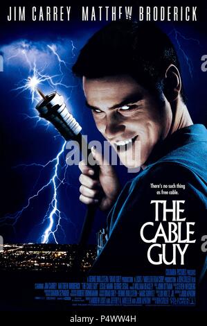 Titre original : The Cable Guy. Titre en anglais : The Cable Guy. Film Réalisateur : Ben Stiller. Année : 1996. Stars : JIM CARREY. Credit : COLUMBIA TRISTAR / Album Banque D'Images