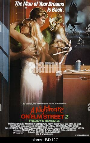 Titre original : A NIGHTMARE ON ELM STREET PART 2 : FREDDY'S REVENGE. Titre anglais : A NIGHTMARE ON ELM STREET PART 2 : FREDDY'S REVENGE. Directeur : JACK SHOLDER Film. Année : 1985. Credit : NOUVELLE LIGNE/HERON/MÉDIAS HOME ENT./SMART EGG PICTURES / Album Banque D'Images