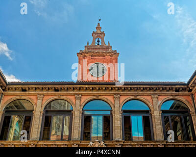 Façade Archiginnasio Bologna Close up Banque D'Images