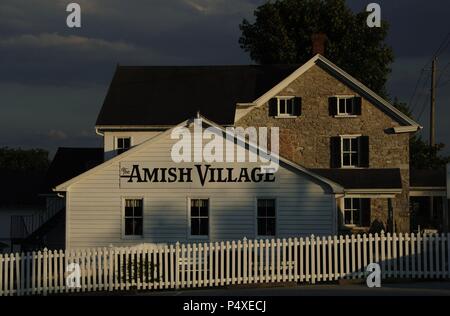 United States. La Pennsylvanie. Philadelphie. Le village Amish. Près de Lancaster. Banque D'Images