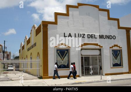 TEMPLO DE 'LA LUZ DEL MUNDO" en el Barrio de la Pequeña Habana (La petite Havane). MIAMI. L'état de Floride. Estados Unidos. Banque D'Images