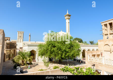 Bastakiya - vieille ville avec l'architecture arabe à DUBAÏ, ÉMIRATS ARABES UNIS Banque D'Images