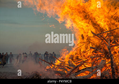 Skagen, Danemark. 23 juin 2018 célébration du solstice. à Skagen, Danemark Crédit : Stas Mandryka/Alamy Live News Banque D'Images