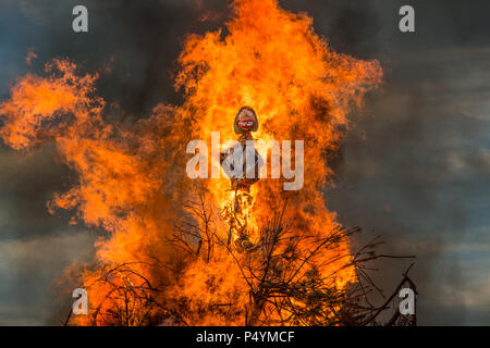 Skagen, Danemark. 23 juin 2018 célébration du solstice. à Skagen, Danemark Crédit : Stas Mandryka/Alamy Live News Banque D'Images