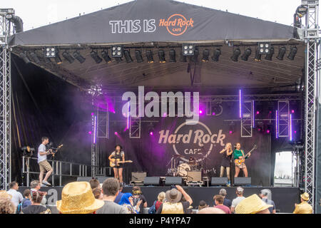 Newport, île de Wight, au Royaume-Uni. 23 Juin, 2018. Sur la scène Germein Hard Rock scène du 50ème Festival de musique de l'île de Wight, à Newport, l'OIEAU. Credit : Milton Cogheil/Alamy Live News Banque D'Images