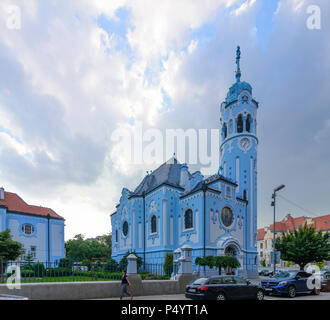 Bratislava (Presbourg) : Blue Church (Église de Saint Elizabeth) en Slovaquie, , Banque D'Images
