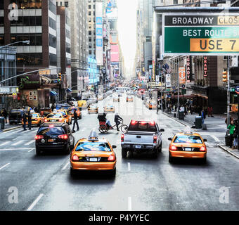 Rue de New York, Manhattan. Banque D'Images