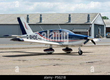 Socata TB-10 Tobago à l'Aérodrome de Turweston, ESPAÑA (G-BHDE) Banque D'Images