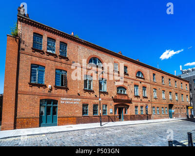 Centre national des arts du cirque à Hoxton, Shoreditch, Londres est un centre de formation de cirque contemporain Banque D'Images