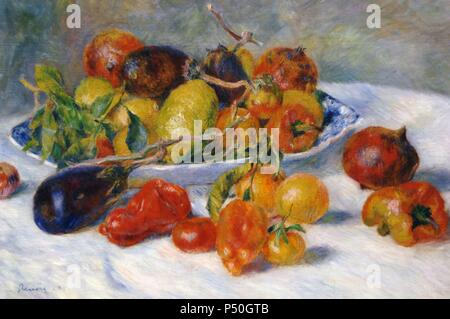 ARTE SIGLO XIX. FRANCIA. PIERRE-Auguste Renoir (Limoges, 1841 à Giverny, 1919). Pintor impresionista francés. 'FRUTOS DEL MEDIODIA (MIDI) FRANCES ' (1881). Instituto de Arte de Chicago. L'état de l'Illinois. Estados Unidos. Banque D'Images