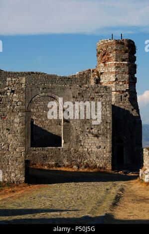 République d'Albanie. Shkodra (Scutari). L'église St-Stephen's dans le château de Rozafa. Banque D'Images