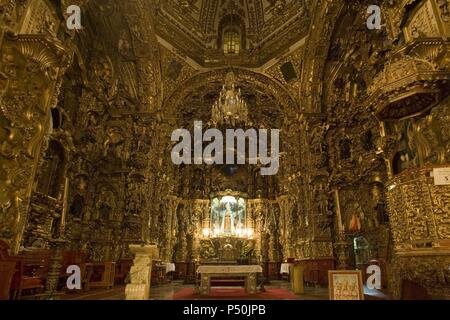 Le Mexique. Tlaxcala. Sanctuaire de Notre-Dame d'Ocotlan (17e siècle). Intérieur de la Basilique. Banque D'Images