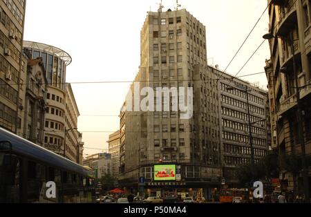 La Serbie. Belgrade. Palace Albanija, construit en 1940. Banque D'Images