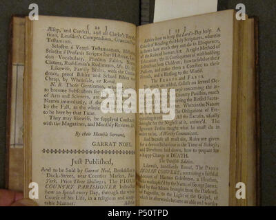 GarratNoel BostonPublicLibrary 1755 NY p23. Banque D'Images
