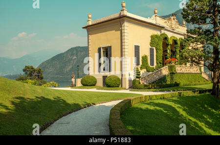 Balbianello, Italie - 18 juillet 2014 : Jardin et Villa del Balbianello sur le Lac de Como, Italie Banque D'Images