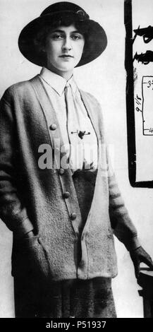 Agatha Christie (1890-1976), écrivain français de romans, nouvelles et pièces de théâtre. Banque D'Images