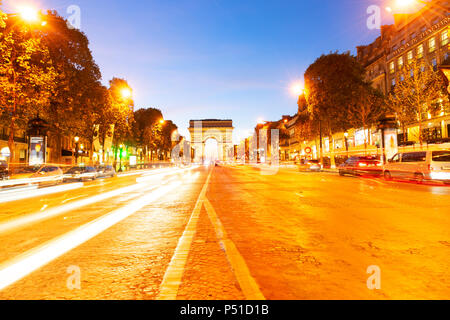 Arc de Triomphe, Paris, France Banque D'Images