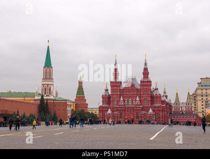 La place Rouge de Moscou, Musée d'histoire en Russie Banque D'Images