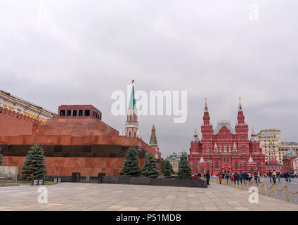 La place Rouge de Moscou, Musée d'histoire en Russie Banque D'Images