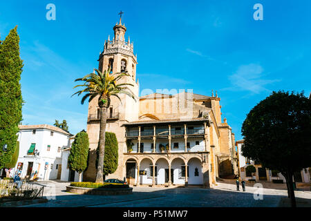 Ronda, Espagne, Avril 05, 2018 : Plaza Duguesa de Parcent square à Ronda, Andalousie, Espagne Banque D'Images