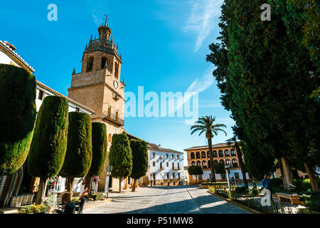 Ronda, Espagne, Avril 05, 2018 : Plaza Duguesa de Parcent square à Ronda, Andalousie, Espagne Banque D'Images