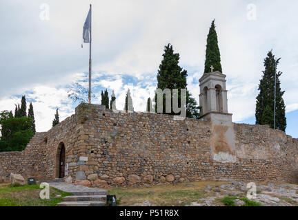 Vue extérieure du Château Ottoman Karababa Chalcis en Grèce, Banque D'Images