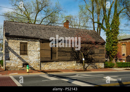 Siège de Washingtons, Adam Kurtz House, South West Cork & Braddock Rues, Winchester, Virginia Banque D'Images