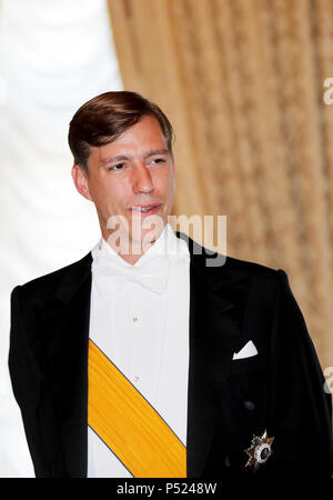 Luxembourg, Luxembourg. 23 Juin, 2018. Le Prince Louis de Luxembourg au Palais Grand-Ducal à Luxembourg, le 23 juin 2018, posant pour la presse à l'occasion de la Journée nationale du Luxembourg Photo : Albert Nieboer/Pays-Bas/Point de vue des crédits : Albert Nieboer/Royal Press Europe/PRE/dpa/Alamy Live News Banque D'Images