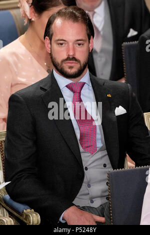 Luxembourg, Luxembourg. 23 Juin, 2018. Le Prince Félix de Luxembourg à la Cathe ?drale Notre-Dame de Luxembourg, le 23 juin 2018, à participer à la la Deum à l'occasion de la Journée nationale du Luxembourg Photo : Albert Nieboer/Pays-Bas/Point de vue des crédits : Albert Nieboer/Royal Press Europe/PRE/dpa/Alamy Live News Banque D'Images